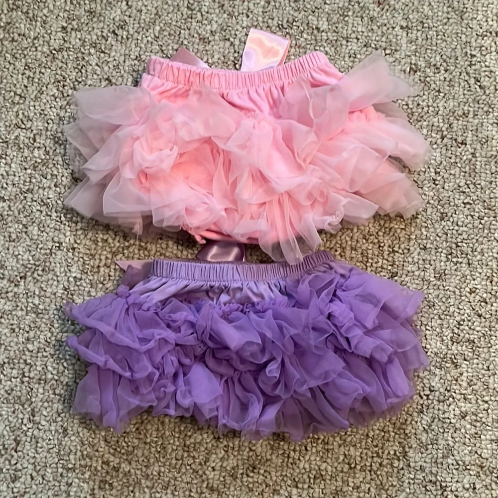 Pink and Purple Ruffle Diaper Covers - Kids Accessories